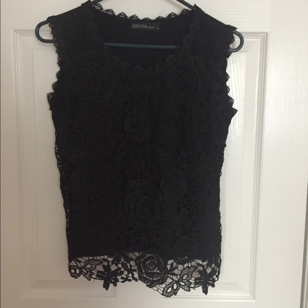 Black Lacey Top